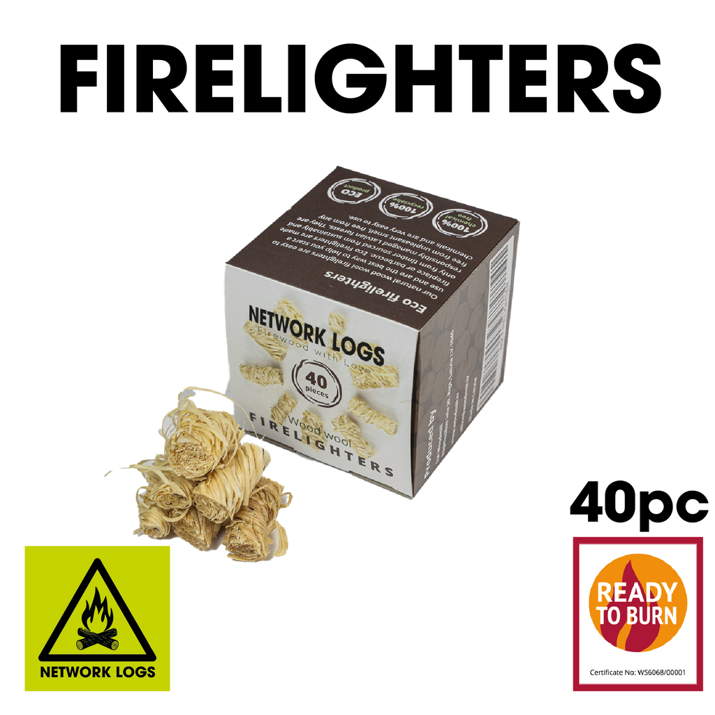 Wood Wool Firelighters – 100% Natural, Easy Ignition